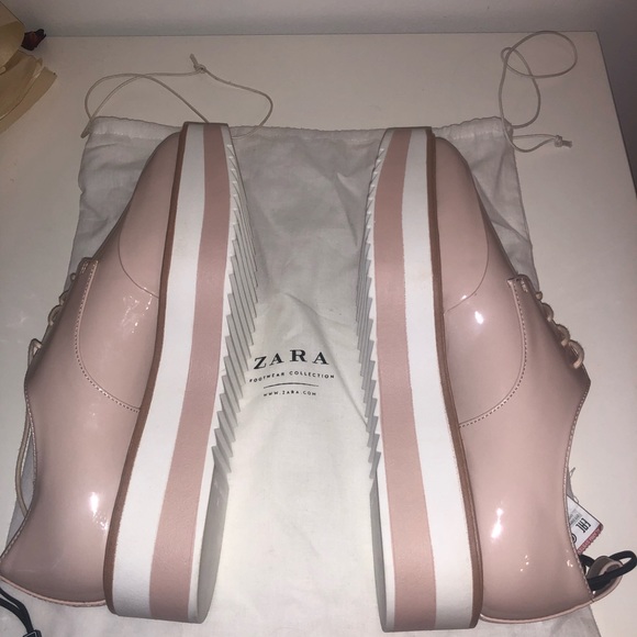 Zara Shoes - Zara Pink Platform loafers